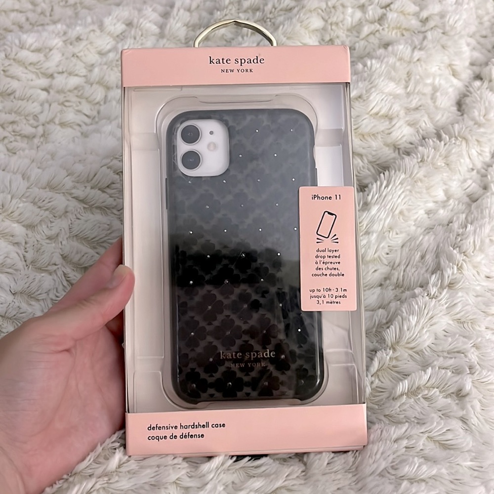 Kate Spade iPhone 11 Black Stud Case